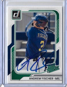 Andrew Fischer Autographed 2026 Donruss Rookie Card 102