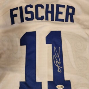 Andrew Fischer Autographed 2026 WBC Team Italy White Jersey v2
