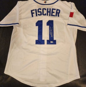 Andrew Fischer Autographed 2026 WBC Team Italy White Jersey v3