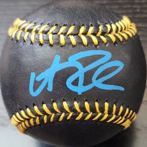 Andrew Fischer Autographed Rawlings Black OMLB Baseball v1