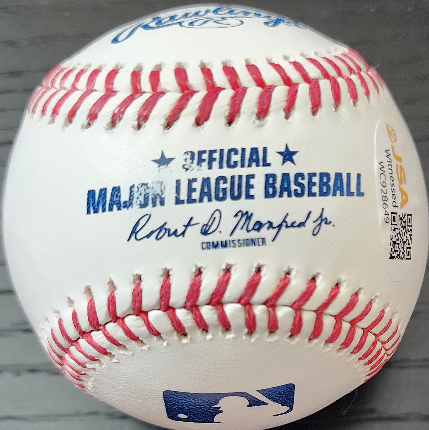 Andrew Fischer Autographed Rawlings OMLB Baseball inscribed 2026 Stat Ball v4
