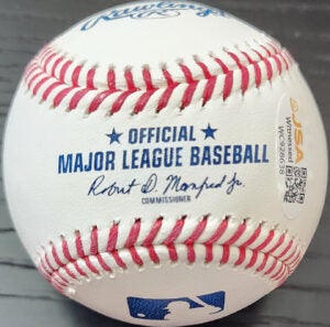 Andrew Fischer Autographed Rawlings OMLB Baseball inscribed This Is My Crew v3