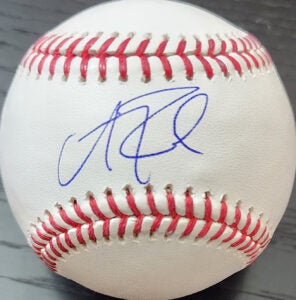 Andrew Fischer Autographed Rawlings OMLB Baseball v1