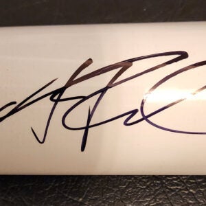 Andrew Fischer Autographed Tator WBC Italy Game Model Bat inscribed Forza Italia v2