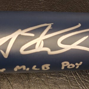 Andrew Fischer Autographed Victus Brewers Bat inscribed 2026 MiLB POY v2