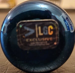 Brendan Lawson Autographed Rawlings Chrome Blue Baseball Bat v5