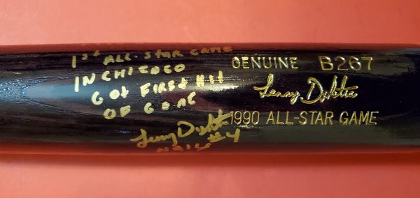 Lenny Dykstra 1990 All Star Game Autographed Louisville Slugger Bats 3