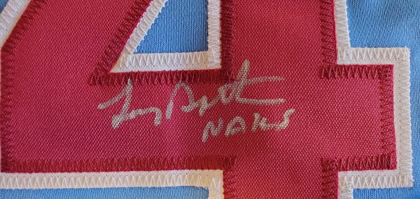 Lenny Dykstra Autographed and Inscribed Custom Phillies Powder Blue Jersey v2
