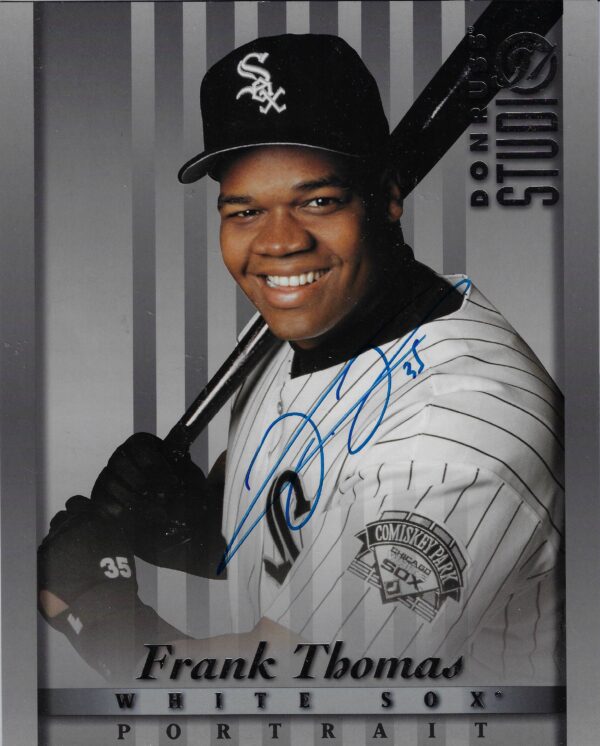 Frank Thomas 1997 Donurss Studio Autographed 8x10 Baseball Card #2