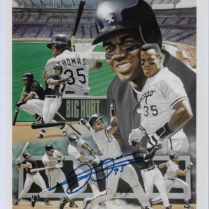 Frank Thomas Chicago White Sox Color Tribute 11x14 Autographed Photo