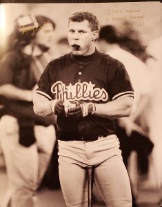 Lenny Dykstra Autographed 16x20 Photo Inscription Drug Steroid Bring It GOLD