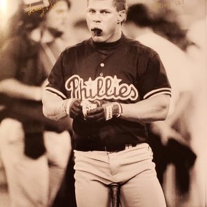 Lenny Dykstra Autographed 16x20 Photo Inscription Drug Steroid Bring It GOLD