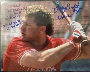 Lenny Dykstra Autographed 8x10 Photo Inscription Drugs Steroids Pussy What Else Is There