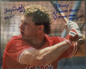 Lenny Dykstra Autographed 8x10 Photo Inscription Pussy More Much More