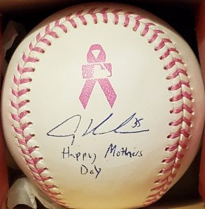Adley Rutschman Autographed Baseball Happy Mothers Day