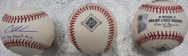 Adley Rutschman Autographed Camden Yards Baseball Inscribed 2019 #1 Pick FANATICS v4