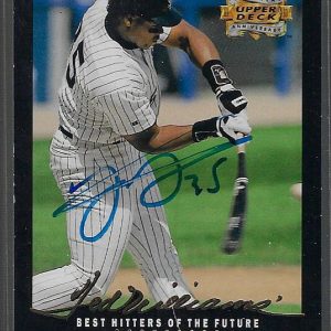 Frank Thomas 1993 Upper Deck Fifth Anniversary #A14 Autographed Card