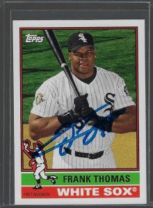 Frank Thomas 2016 Topps #153 Autographed Card
