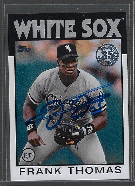 Frank Thomas 2021 Topps #86B-50 Autographed Card