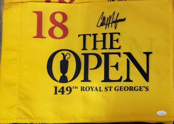 149th Royal St George's Pin Flag Yellow Autographed