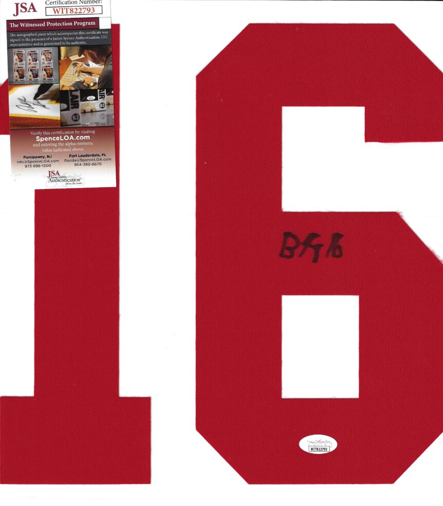 Vladimir Konstantinov Autographed Red Jersey Number