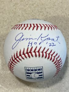 Jim Kaat Autographed HOF Baseball Inscribed 2022 HOF Sweetspot