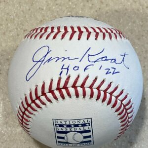 Jim Kaat Autographed HOF Baseball Inscribed 2022 HOF Sweetspot