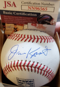 Jim Kaat Autographed HOF Baseball Sweetspot 2