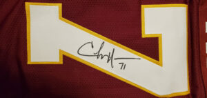 Charles Mann Autographed Custom Stat Jersey 2