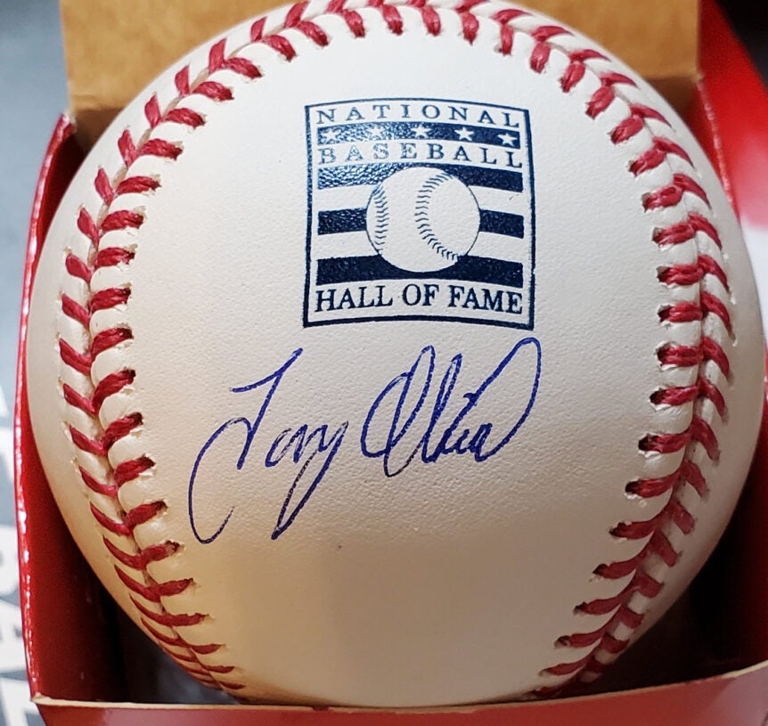 Tony Oliva Autographed HOF Ball Under Logo v1