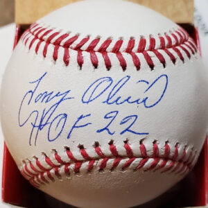Tony Oliva Autographed OMLB Ball with HOF22 Inscription v1