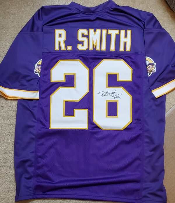 Robert Smith Minnesota Vikings Autographed Jersey v3