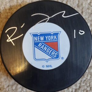 Ron Duguay Autographed Rangers Puck