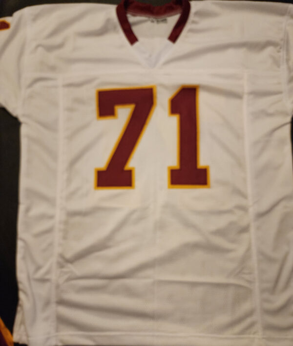 Charles Mann Autographed White Custom Redskins Jersey Front