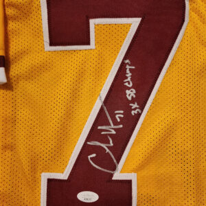 Charles Mann Autographed Yellow Custom Redskins 3X SB Champ Jersey 1