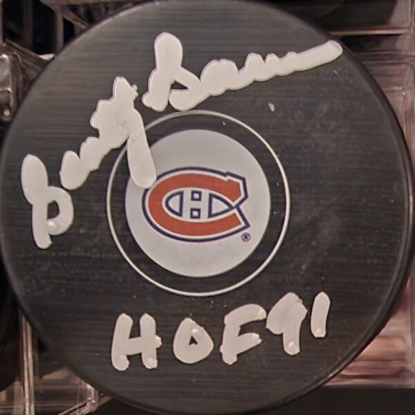 NHL HOFer Scotty Bowman Autographed Montreal Canadiens Puck