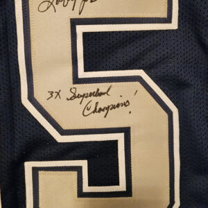 Robert Jones Autographed Custom Cowboys 3X Superbowl Champions Jersey 1