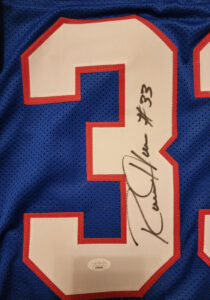 Ronnie Harmon Autographed Custom Go Bills Jersey 1
