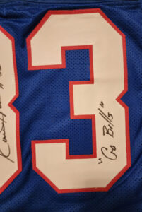 Ronnie Harmon Autographed Custom Go Bills Jersey 2
