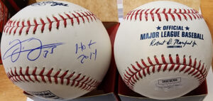 Frank Thomas Autographed HOF Manfred Baseball HOF 2014 JSA 2