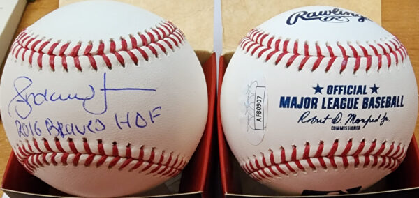 Andruw Jones Autrographed OMLB Baseball 2016 Braves HOF Inscription 2
