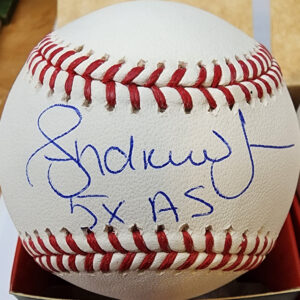 Andruw Jones Autrographed OMLB Baseball 5X Allstar Inscription 1