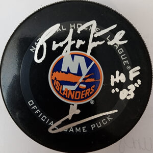 Pat Lafontaine Autographed New York Islanders Official Game Puck