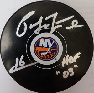 Pat Lafontaine Autographed New York Islanders Puck