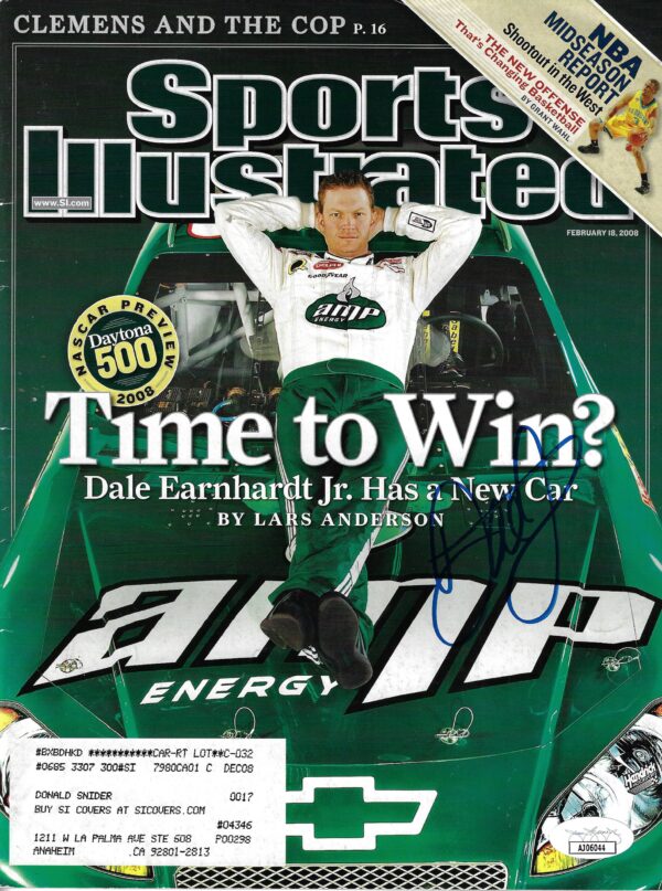 Dale Earnhardt Jr Autographed Sports Illustrated Magazine (5)