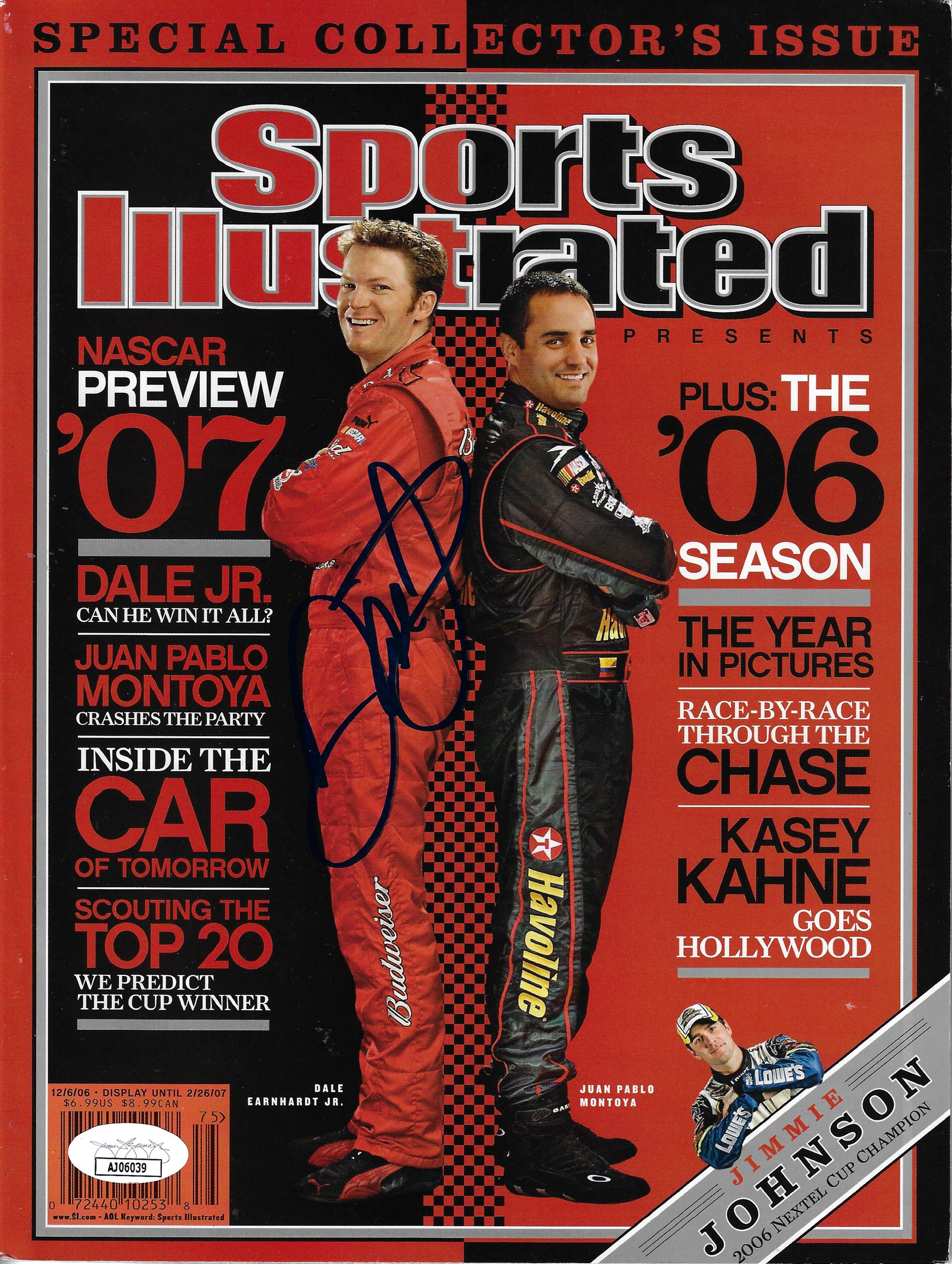 Dale Earnhardt Jr Autographed Sports Illustrated Magazine (8)