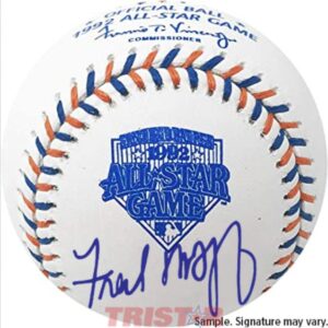 Fred McGriff Autographed 1992 All Star Baseball Under Logo