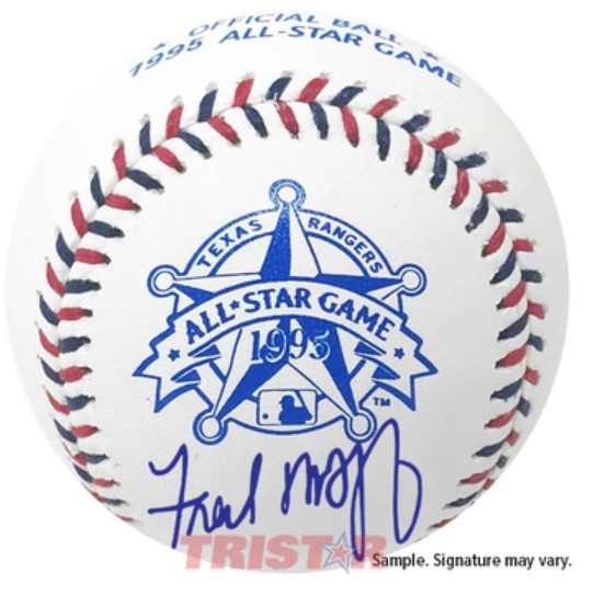 Fred McGriff Autographed 1995 All Star Baseball Under Logo