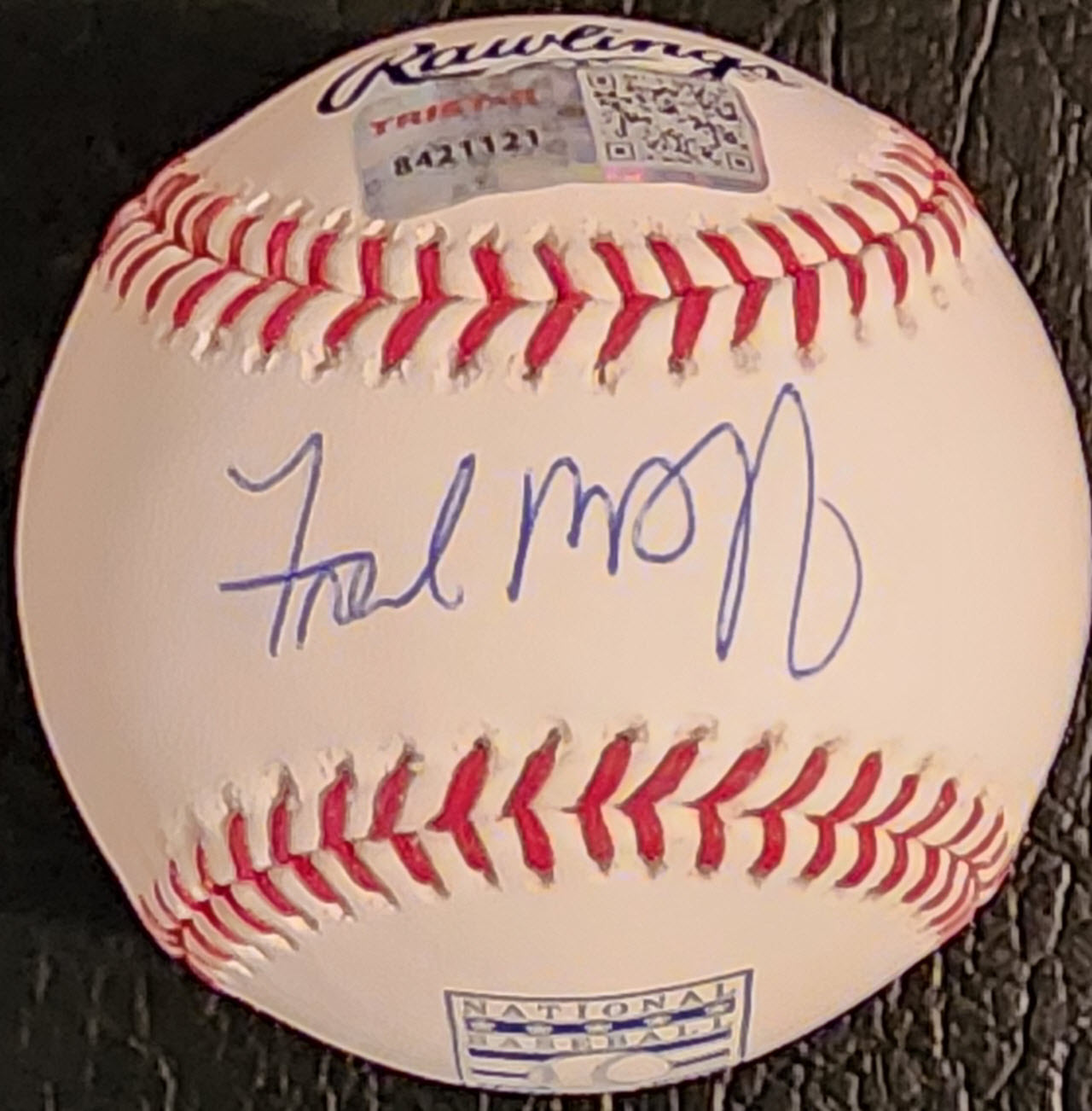 Fred McGriff Autographed HOF Baseball Sweet Spot