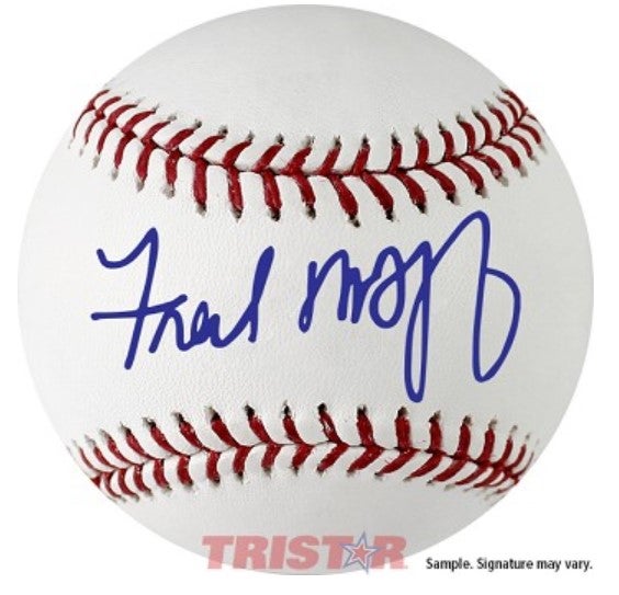 Fred McGriff Autographed HOF Baseball on sweetspot SportsGraphing